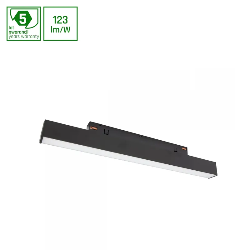Preisreduziert LINE S LED Stromschienenstrahler 48V 8W Warmweiß Schwarz