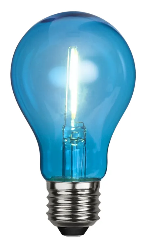Expressversand Filament LED, E27, Kugelform, blau