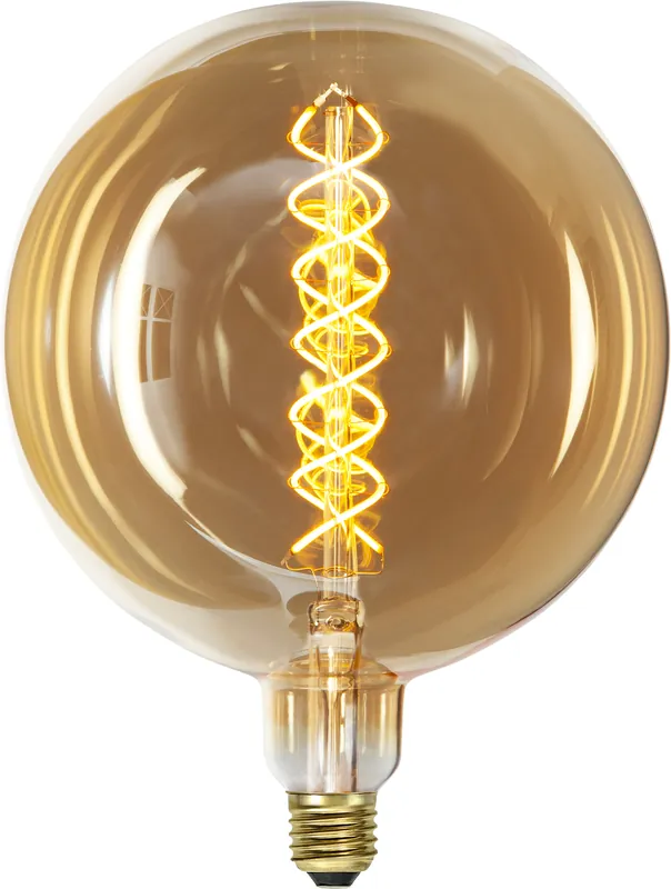Aktuell Deco LED "Industrial",Amberglas E27, 2000K, A,dimm