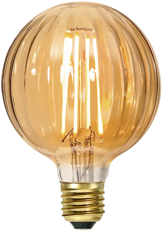 Decoration LED "Amber Glass", E27, 2000K, A+,dimb Abverkauf