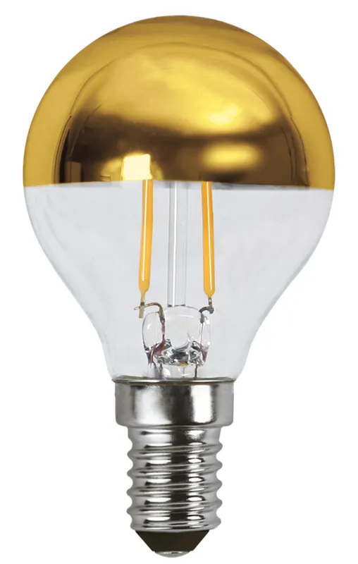 Heißes Angebot Filament LED, E14, 2700 K, 80 Ra, A+, Goldkopf