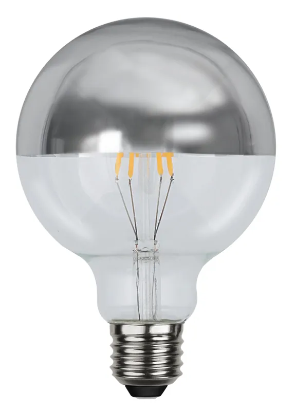 Top-Seller Filament LED, E27, 2700 K, 80 Ra, A+, Silberkopf