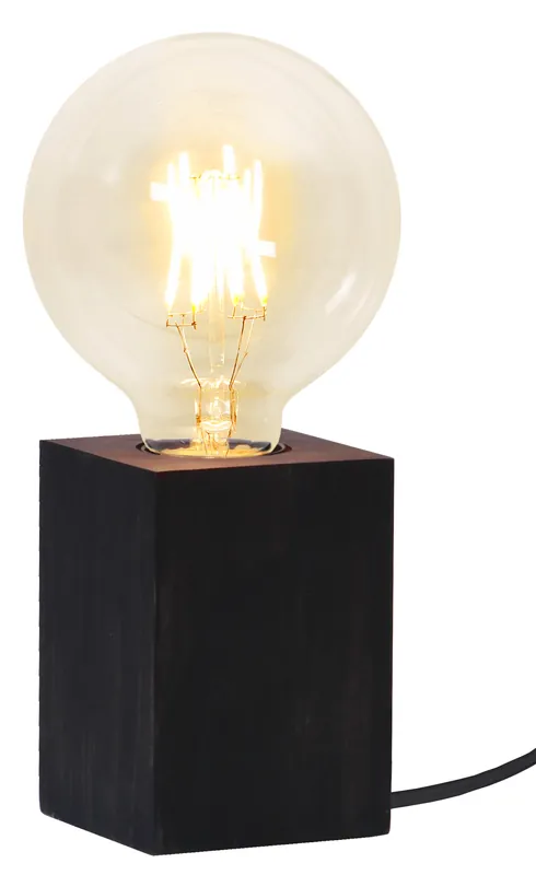 Holz-Leuchte "Lys", mit E27 Fassung, mit Schalter Billig