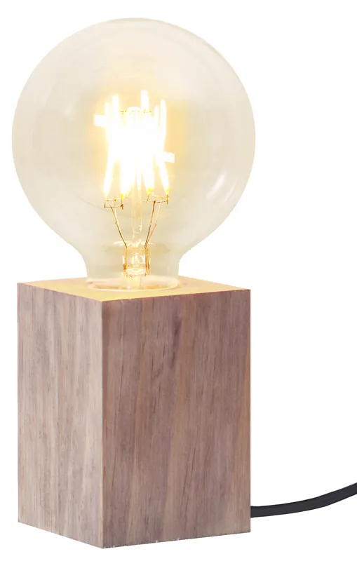 Holz-Leuchte "Lys", mit E27 Fassung, mit Schalter Aktuell