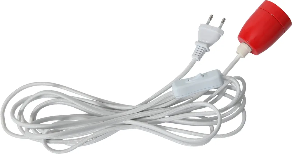 Heißes Angebot Kabel "Glaze", E27, rotes Porzellan