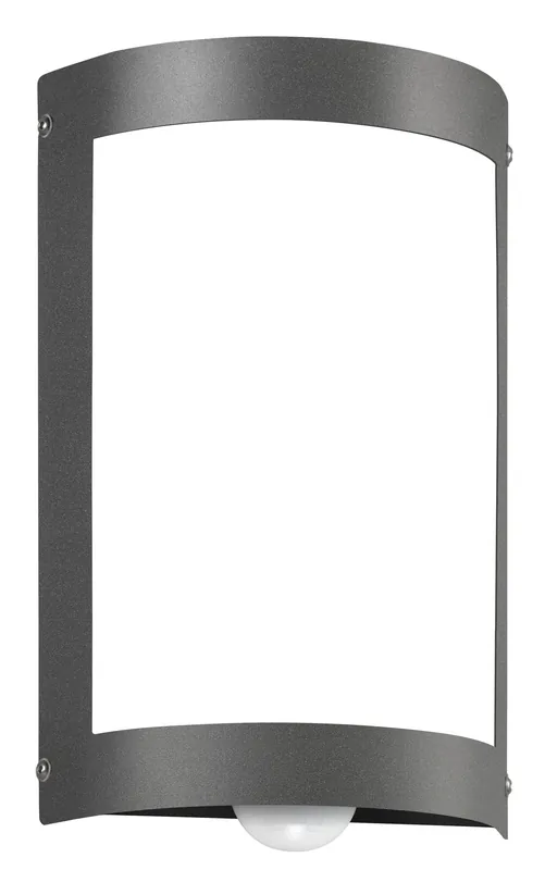 Bestseller CMD Wandleuchte Aqua Marco aus Edelstahl, anthrazit pulverbeschichtet EEK A bis E, mit Bewegungsmeld
