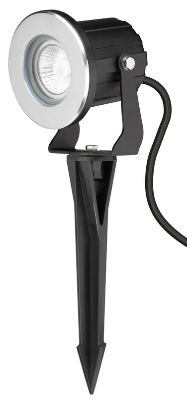 LCD Erdspiessstrahler Aluminium schwarz GU10 Markenware
