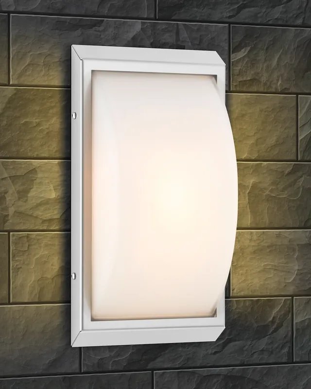 LCD LED-Wandleuchte Edelstahl 13W 3000K mit Sensor 910lm Echt