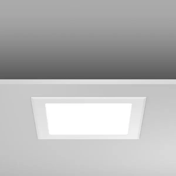 Bestseller RZB LED-Deckeneinbaustrahler Toledo Flat Square 18W 3000K 225x225mm