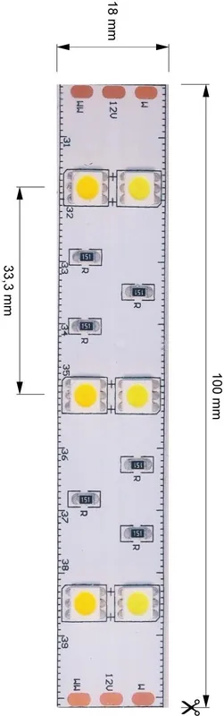 Sonderaktion Deko-Light Flexibler LED Stripe, 5050-2x30-12V-3000K-7000K-3m
