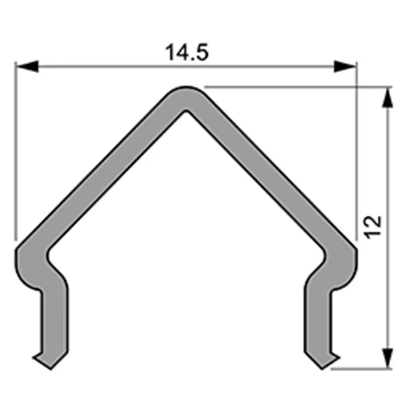 Reprofil, Abdeckung E-01-10, Kunststoff, milchig 40% Transmission, Länge: 2000 mm Solange Der Vorrat Reicht