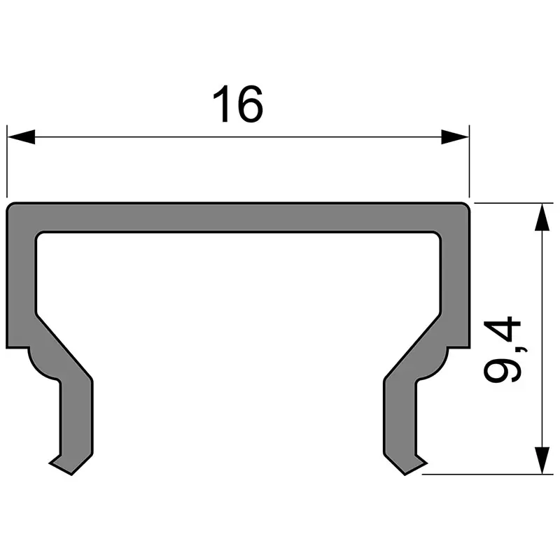 Reprofil, Abdeckung H-01-10, Kunststoff, matt 75% Transmission, Länge: 2000 mm Direkt Vom Hersteller