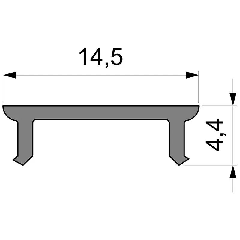 Sofort Bestellen Reprofil, Abdeckung P-01-10, Kunststoff, matt 75% Transmission, Länge: 4000 mm