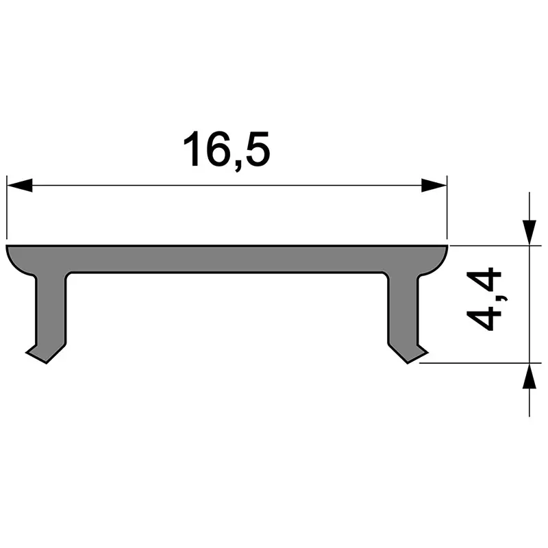 Reprofil, Abdeckung P-01-12, PMMA, matt 75% Transmission, Länge: 3000 mm Günstig