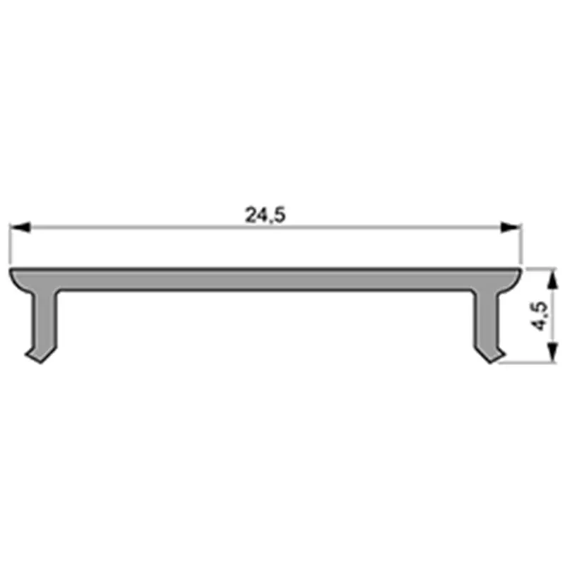Aktuell Reprofil, Abdeckung P-01-20, Kunststoff, milchig 40% Transmission, Länge: 2000 mm