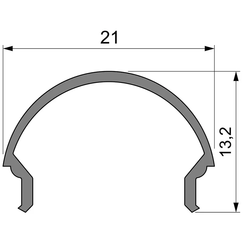 Reprofil, Abdeckung R-01-15, Kunststoff, matt 75% Transmission, Länge: 2000 mm Angebot