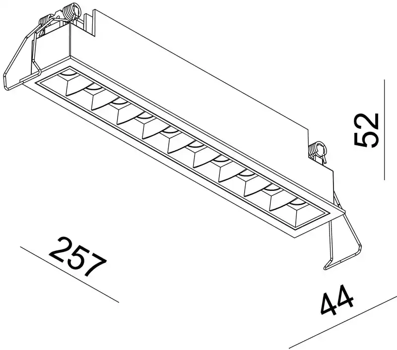 Versand Am Gleichen Tag Deckeneinbauleuchte, Ceti 10, stromkonstant, 28-29V DC, 700 mA, Leistung / Leistungsaufnahme: 20,00