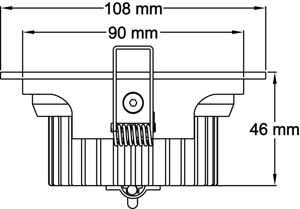 Deckeneinbauleuchte, COB 95, stromkonstant, 26-27V DC, 350 mA, Leistung / Leistungsaufnahme: 10,00 W Nur Heute