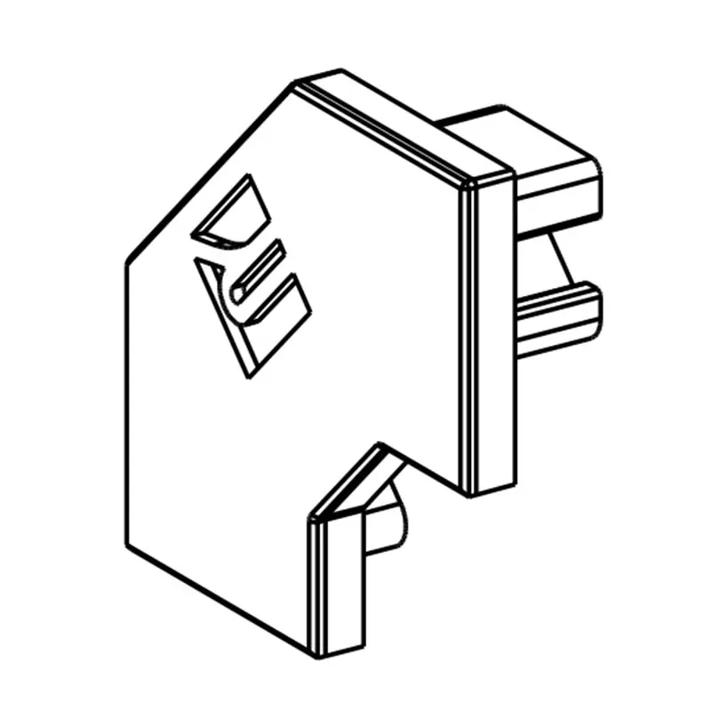 Echt Reprofil, Endkappe P-EV-02-08 Set 2 Stk, Kunststoff