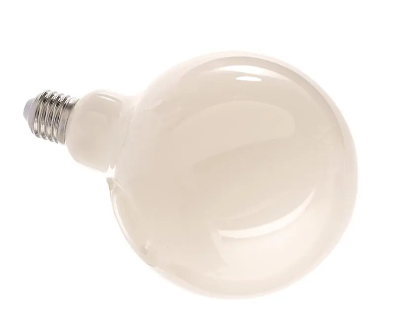 Abverkauf Leuchtmittel, Filament E27 G125 2700K milchig, 220-240V AC/50-60Hz, E27, 8,50 W