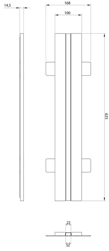 Sonderaktion SB Profil 625, Weiß, überstreichbar, 625 mm