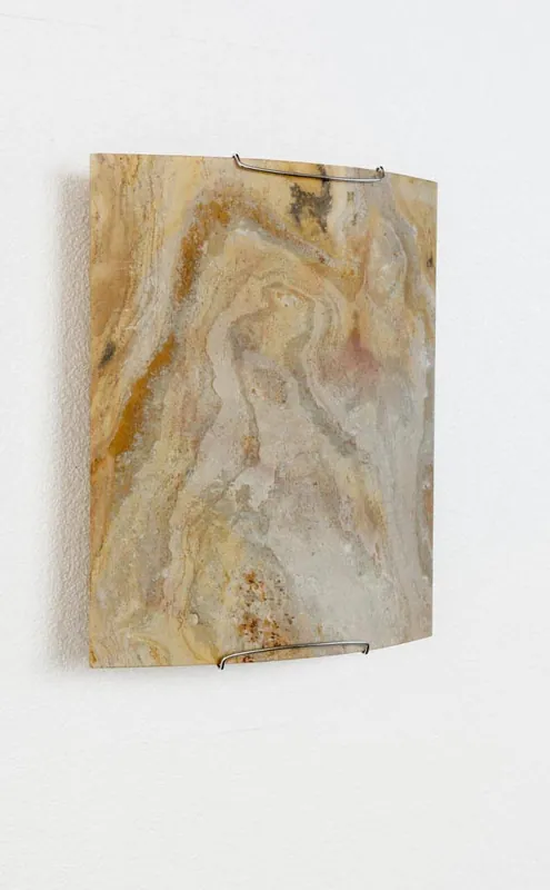 Schiefer Wandleuchte halbrund E14 28x25 Innenleuchte mit Zul. Aktuell