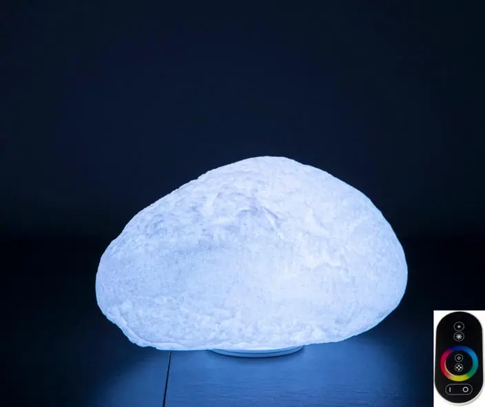 Steinleuchte 40 granit Akku RGB 4,5W 197L Funkfernbedienung Meistverkauft