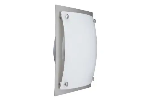 Kracherpreis Wandleuchte Deckenleuchte Buttino 20W E27 300x300mm Eisen geb/Weiß-satiniert 230V Metall/Glass