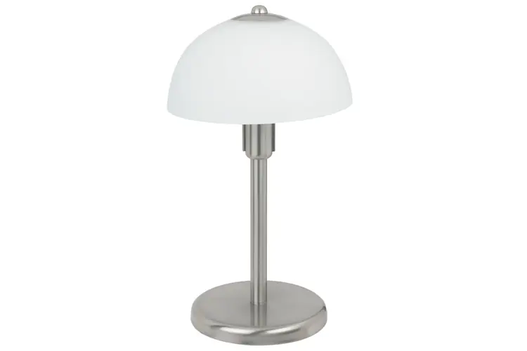 Ella Tischleuchte max.1x40W E14 230V Metall/Glas Nickel gebürstet/opal Kostenfreie Lieferung