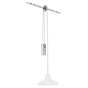 CombiSystems Pendel Pepp 1x35W GU5,3 Chrom /Opal 12V Metall/G Kostenloser Rückversand