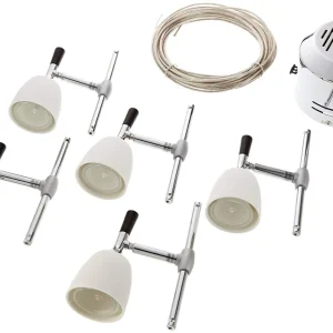 Wire System Mix 105 5x20W GU5,3 Chrom/Keramik 12V 105VA Alu/Keramik Meistverkauft
