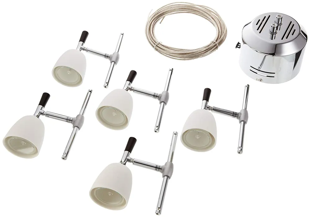Wire System Mix 105 5x20W GU5,3 Chrom/Keramik 12V 105VA Alu/Keramik Meistverkauft