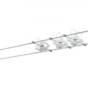 WIRE SYSTEM MAC II 60 3X20W GU5,3 WEISS 230/12V 60VA METALL Highlight