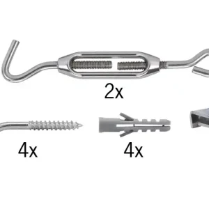 Seil Zubehör Wire System Light&Easy Spann-Montageset nicht isoliert Verzinnt Metall Beliebt