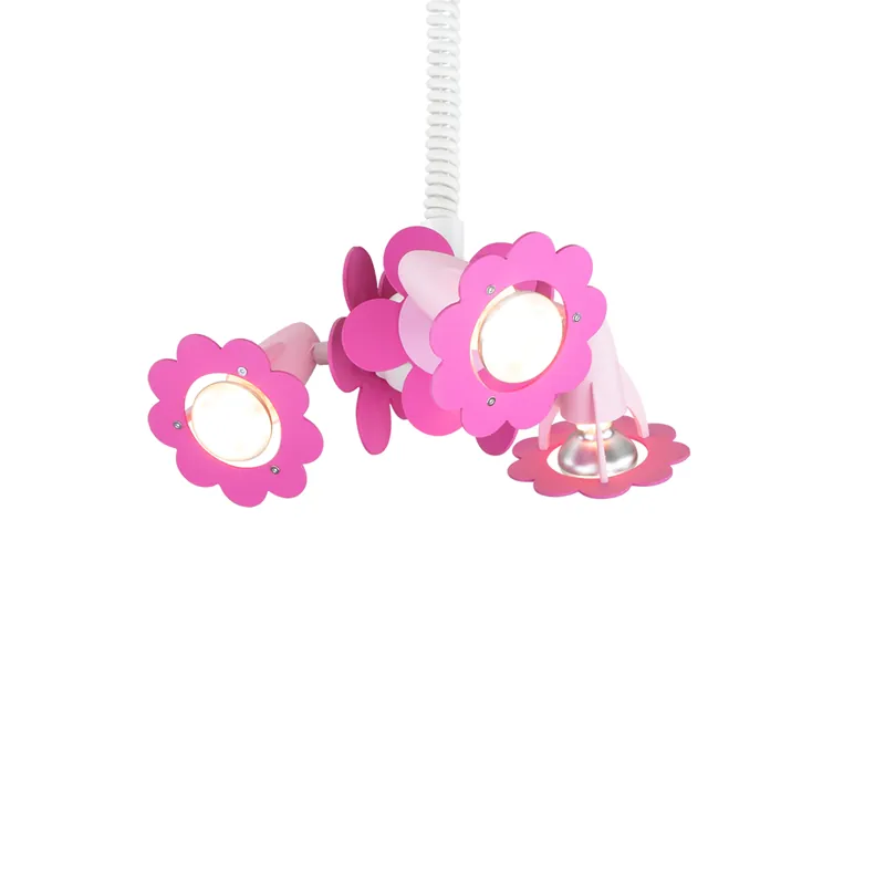 Zugrondell Blüte rosa höhenverstellbar 3-flammig Angebot