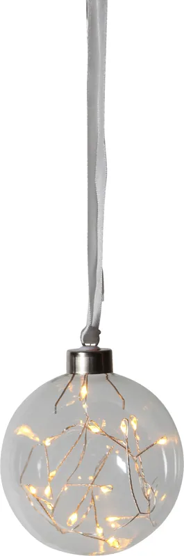 "Glow" Glaskugel mit 15 warmwhite LED, ca. 11 cm Ø Neue Kollektion