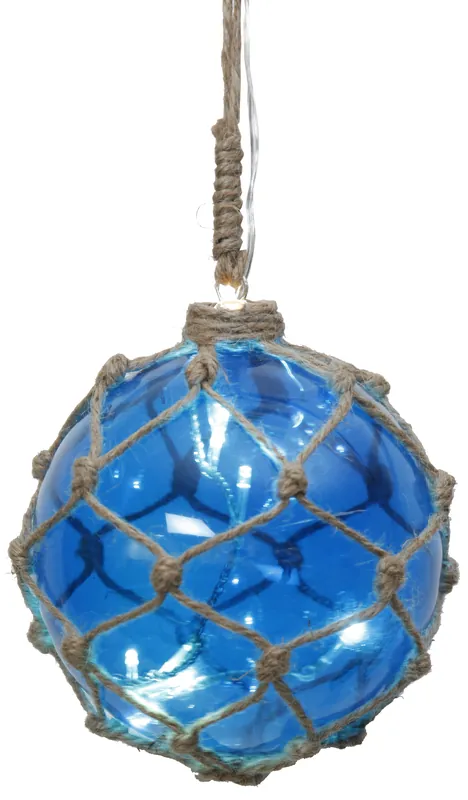 "Noah" Glaskugel mit 8 LED-Lichtern, ca. 14 cm Ø Neuheit