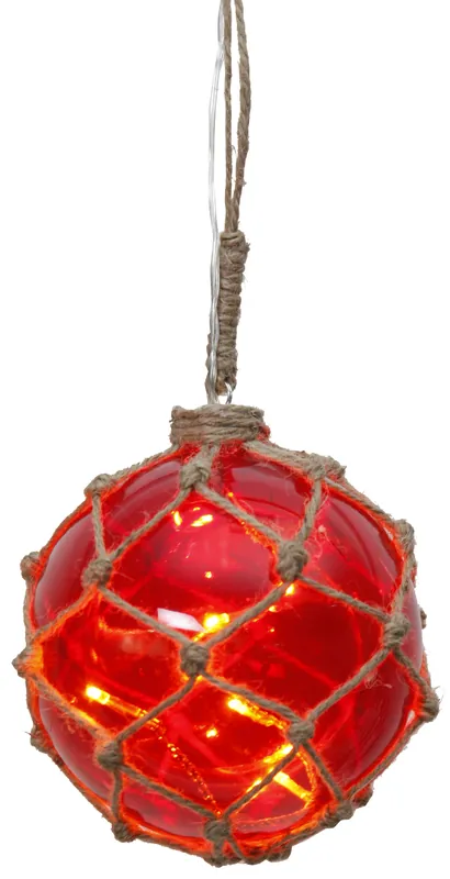 "Noah" Glaskugel mit 8 LED-Lichtern, ca. 12 cm Ø Neue Kollektion