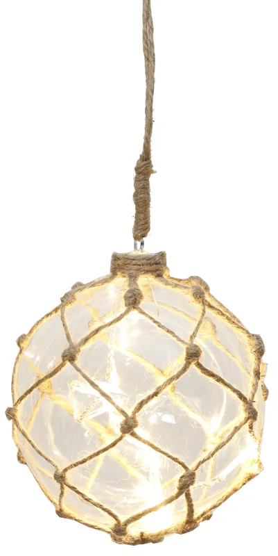 "Noah" Glaskugel mit 8 LED-Lichtern, ca. 12 cm Ø Aktuell