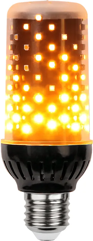 Fire LED Leuchte , E27, 1800 K, 99 SMDs, schwarz Günstig