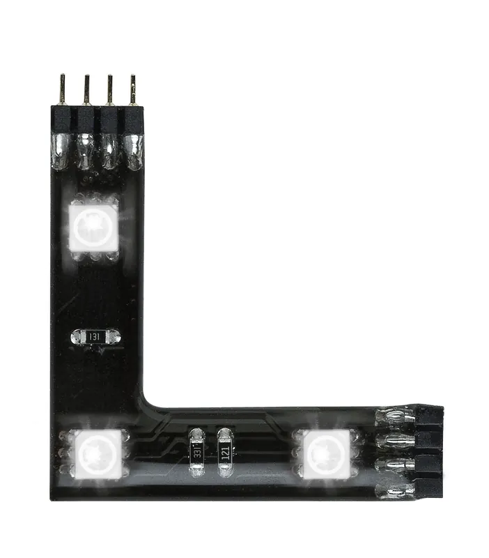 Your LED 90°-Connector 3x0,72W Set RGB 12V DC Schwarz Kunststoff Jetzt Kaufen