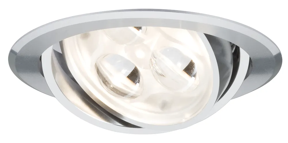 Preisreduziert Möbeleinbauleuchten-Set Micro Line schwenkbar LED, Alu gebürstet, 3er Set