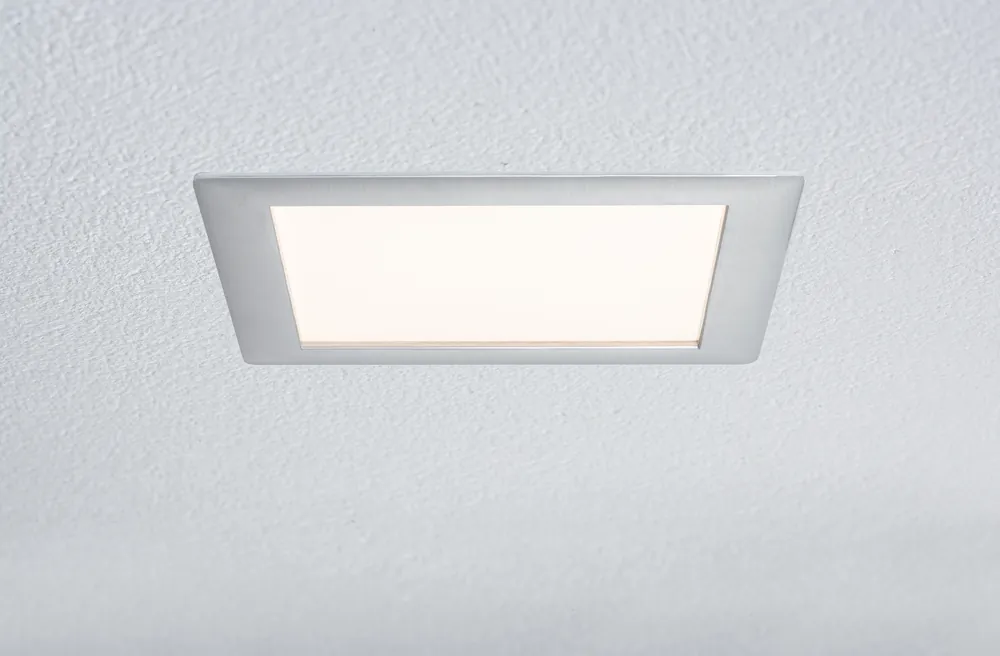Rabatt Einbaupanel Premium Line 8 W LED Alu geb. Warmweiß, eckig, 1er Set