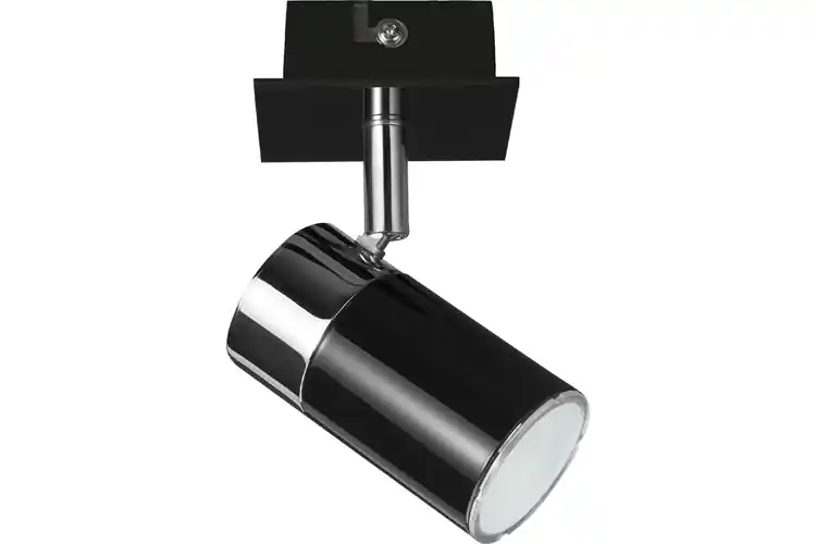 Finale Aktion Spotlights Zyli ESL 1x9W GU10 Schwarz/Chrom 230V Metall