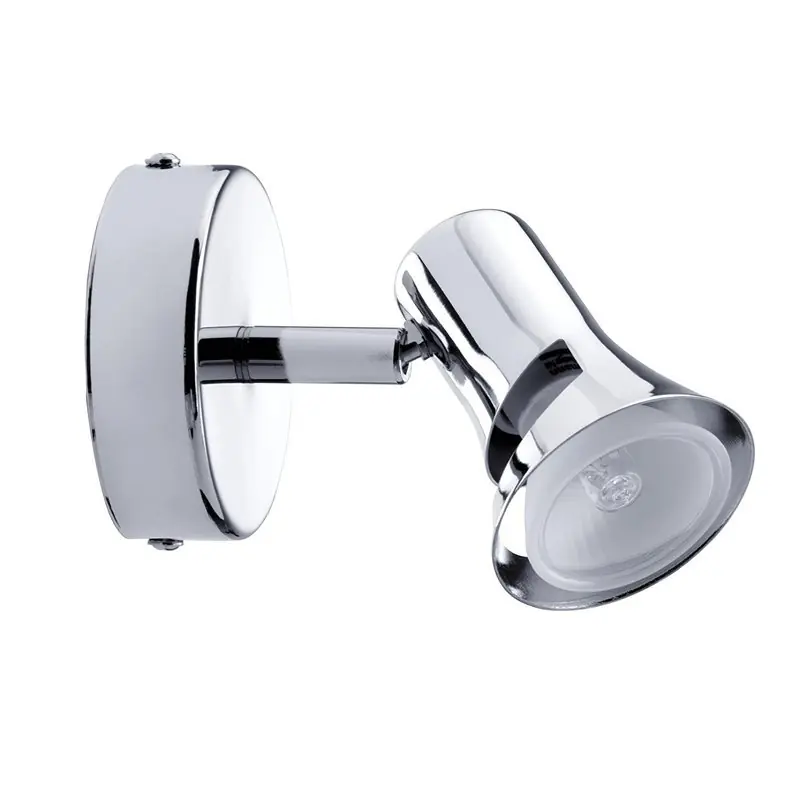 Wand- & Deckenleuchte Lambda Spotlights Chrom 1 x 40W GZ10 230V Halogen Echt