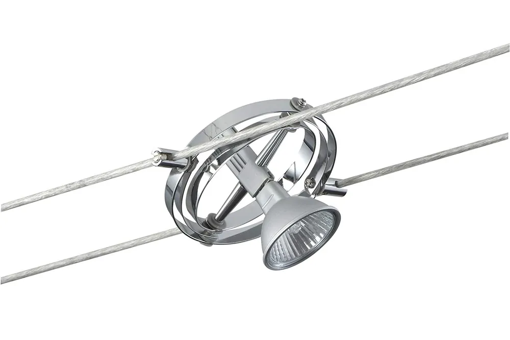 Seil Zubehör Wire System Light&Easy Spot Cardan 1x35W GU5,3 Alu/Chrom 12V Metall Direktkauf