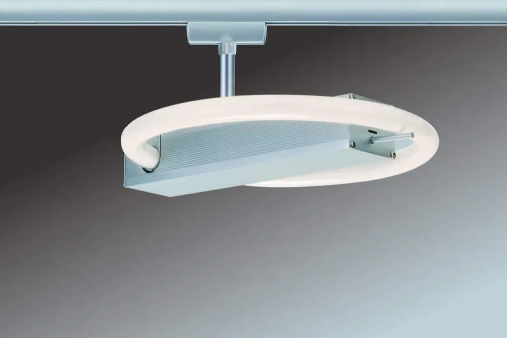 Stromschienenleuchte Metall, 2GX13, silber Preisknaller