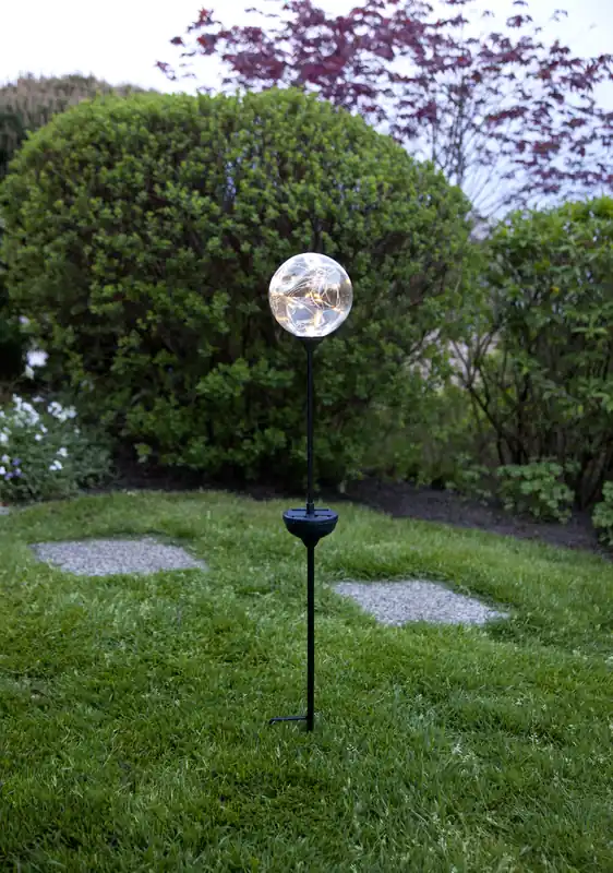 Direkt Vom Hersteller LED-Solarstab "Glory"mit Kugel, 30 warmwhite LED