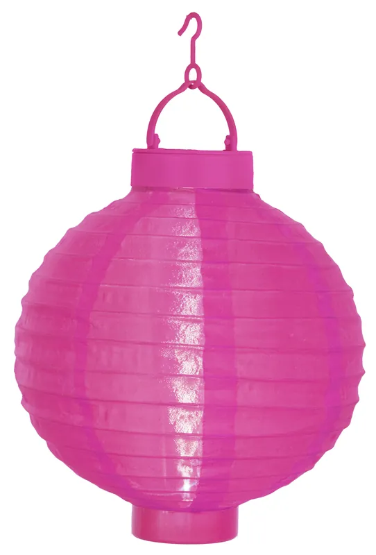 LED-Solarlampion, 1 cool light LED, ca. 22 x 20 cm Farbe pink, mit Solarpanel, incl. Akku, ,outd. Finale Aktion