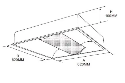 Einlegerasterleuchte, Fly I, 220-240V AC/50-60Hz, 2G11, 2x max. 36,00 W Ausverkauf